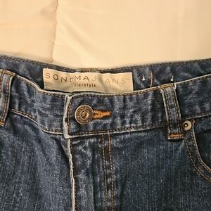 Sonoma Blue Ankle Cropped Jeans Classic Style Size 8 (AB)